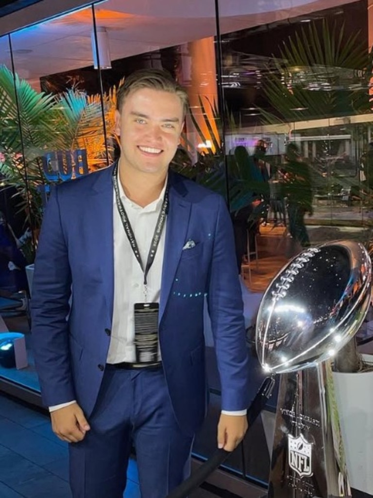 Xander with the Lombardi trophy. Photo: Instagram