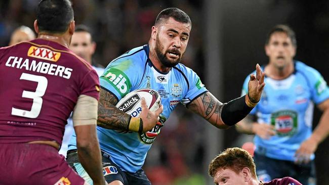 Andrew Fifita was a wrecking ball for the Blues on Wednesday night. Picture: Contributed