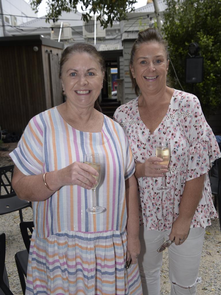 Sue Bridson and Kath Watts. People page - Evan Hocking, Jarryd Goundrey and Alex Keen featured in a comedy event held at Bobby Dre Mexican in Pakington Street on Sunday afternoon. Picture: Alan Barber