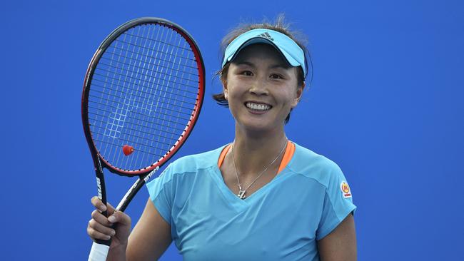 Peng Shuai was not seen for more than two weeks. Picture: AFP