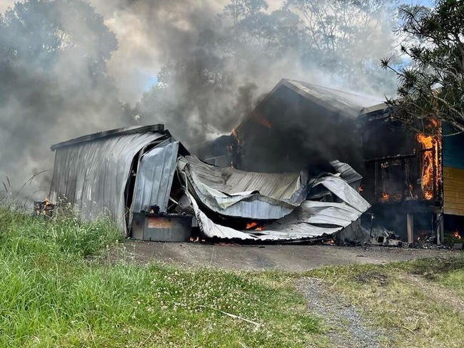 Surfboard craftsman Joel Fitzgerald lost his Kinvara home and workshop in a house fire on October 10, 2022. Picture: Joel Fitzgerald Instagram/Contributed