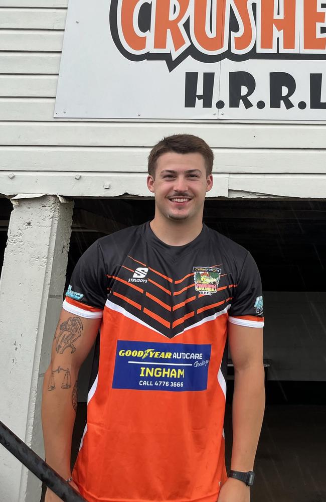 Herbert River Crushers English recruit Tom Lee ahead of the 2024 season. Picture: Supplied.