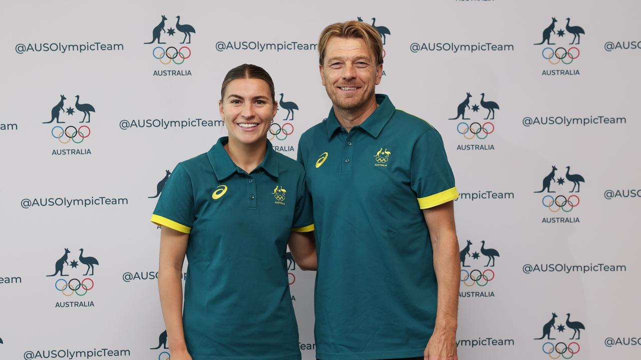 Captain Steph Catley and head coach Tony Gustavsson will lead the team in Paris. (Photo by Matt King/Getty Images)