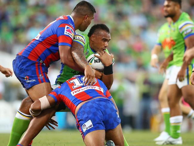 Junior Paulo was denied a try for obstruction.