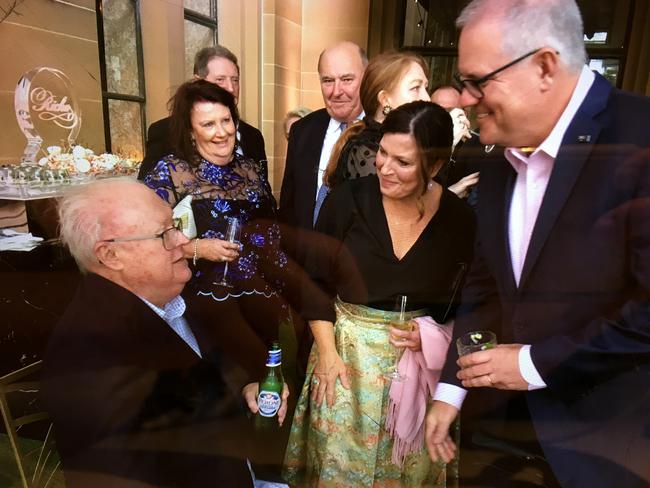 Graham Richardson, Jenny Morrison and Scott Morrison. Picture: Supplied