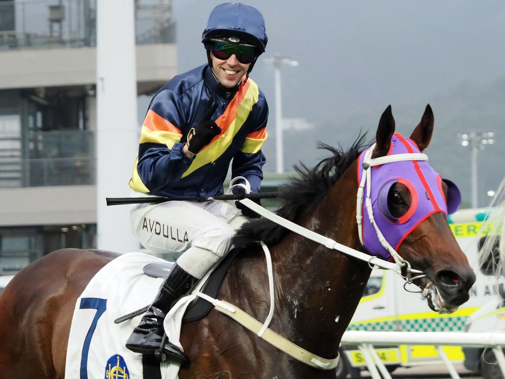 Brenton Avdulla rode a double at Sha Tin. Picture: HKJC