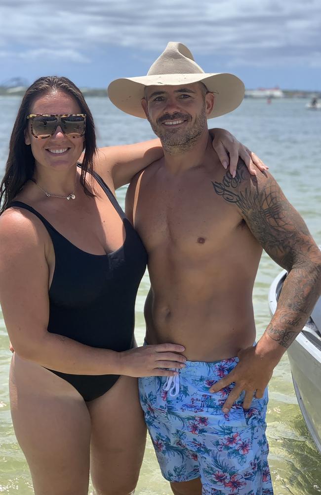 Corey and Margaux Parker on holiday.