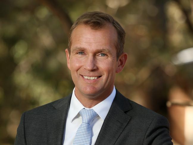 Pictured is Local MP for the Northern Beaches Rob Stokes pictured at Newport Public School.Picture: Richard Dobson