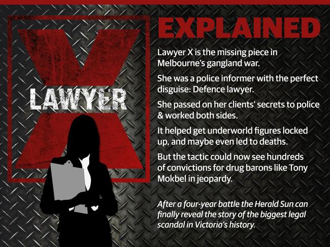 graphic explaining the Lawyer X scandal