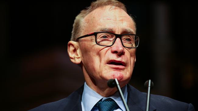 SYDNEY, AUSTRALIA - NewsWire Photos MARCH 10, 2021: Former Premier of New South Wales Bob Carr speaks during the State Memorial Service at Sydney Town Hall for Jack Mundey, a celebrated Australian union and environmental activist in the green ban movement in the 1970's, Sydney, Australia. Picture: NCA NewsWire / Gaye Gerard POOL Via NCA NewsWire