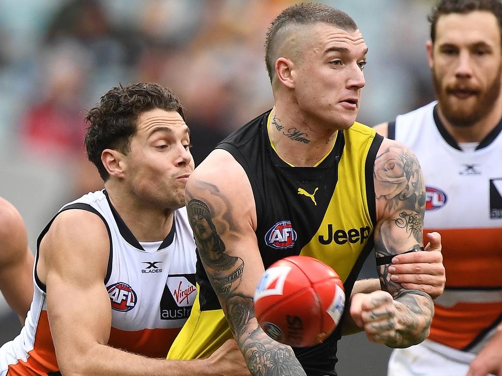 Kelly says Dustin Martin is the best player in the game and doesn’t put himself in the same class. Picture: AAP