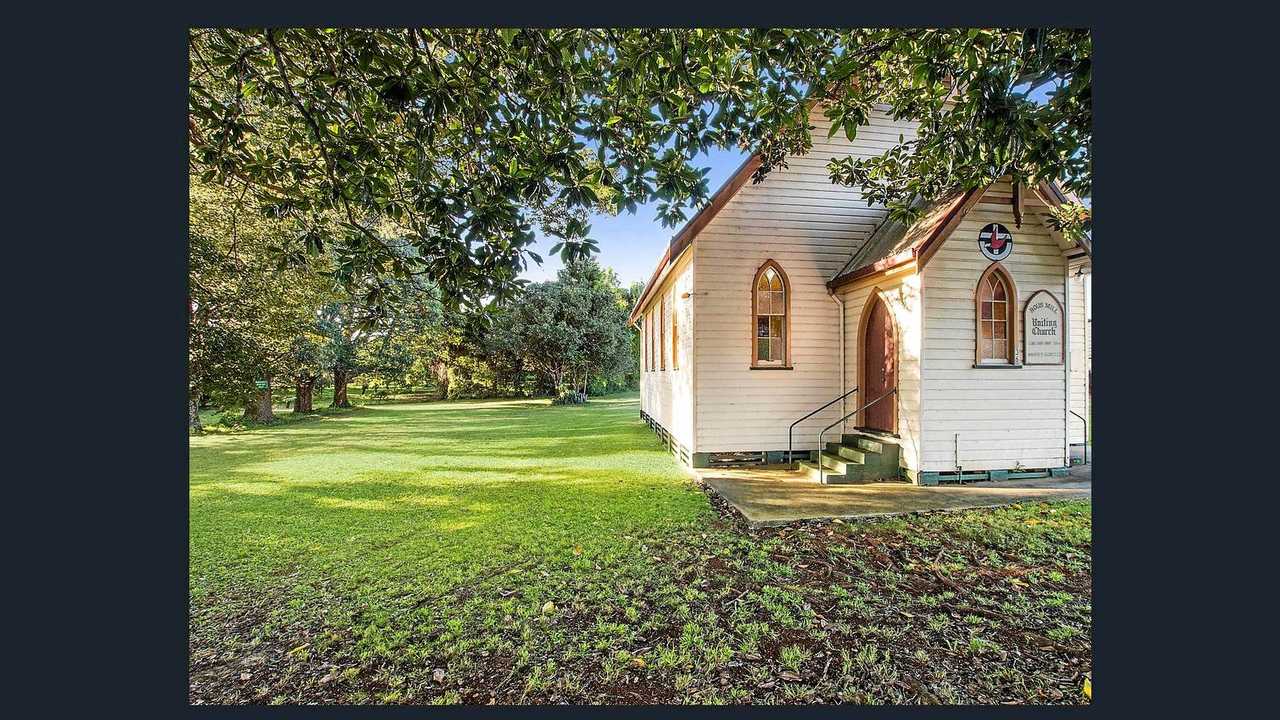 Vintage church in rural setting at Rous Mill will go to auction on June 23. Picture: McGrath Real Estate