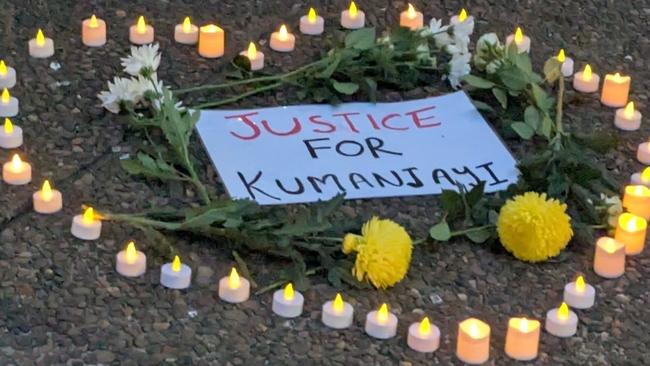 Hundreds attended a vigil at Sydney town hall on May 1, 2025, to mourn Kumanjayi White, a young Aboriginal man who died in custody in Alice Springs last week. Picture: Supplied.