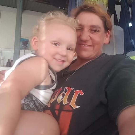 Rosemarie Jean Jasperson pleaded guilty to obstructing police over an incident linked to the tragic death of her grandson in a triple fatal crash. She is pictured with her grandson Izaya, 2.