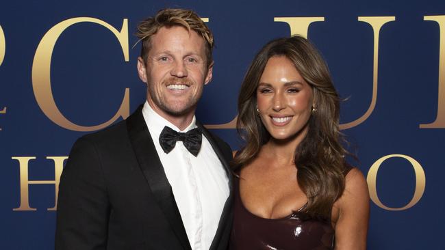 Adelaide Crows Red Carpet Arrivals - Rory Sloane and Bel Sloane  5th October 2024. Picture: Brett Hartwig