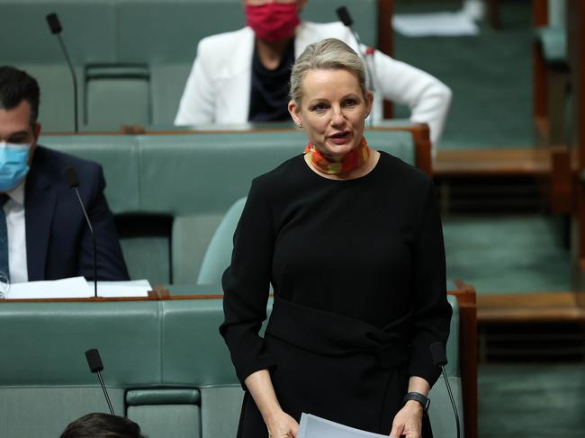Sussan Ley during Question Time in the House of Representatives in Parliament House Canberra. Picture: NCA NewsWire / Gary Ramage