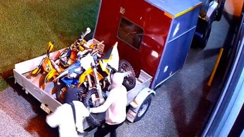 The three bikes stolen were worth a combined $45,349.