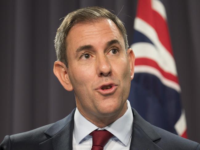 CANBERRA, Australia, NewsWire Photos. May 10, 2024: Federal Treasurer Jim Chalmers and Minister for Finance Katy Gallagher hold a press conference at Parliament House in Canberra. Picture: NCA NewsWire / Martin Ollman