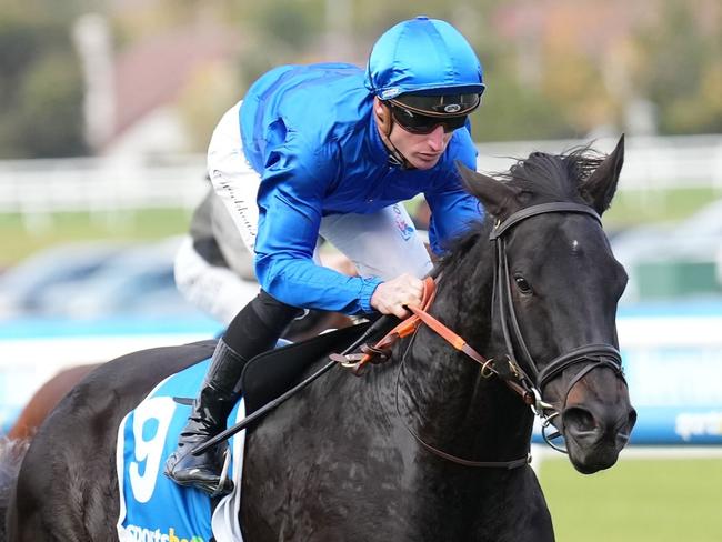 Jewellery ridden by Daniel Stackhouse wins the Beretta's Langwarrin Hotel Handicap at Caulfield Racecourse on June 01, 2024 in Caulfield, Australia. (Photo by Scott Barbour/Racing Photos via Getty Images)