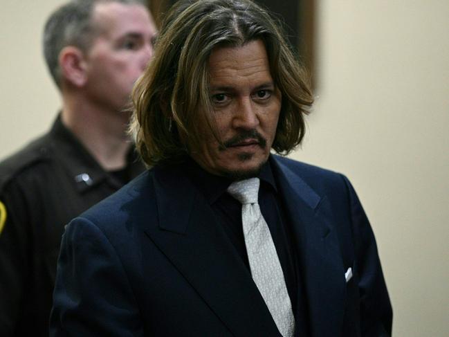 US actor Johnny Depp attends the Depp vs Heard deformation trail at the Fairfax County Circuit Court April 12, 2022, in Fairfax, Virginia. Picture: BRENDAN SMIALOWSKI / POOL / AFP