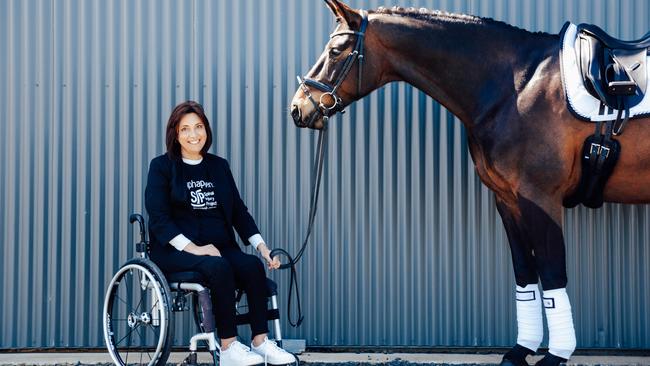 Warragul’s Joy Heenan with her horse, Sandman. Picture: Chloe Smith