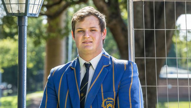 Jed Statham is engaged in a school based apprenticeship – Cert III in Engineering Fabrication Trade. Bright futures feature, Toowoomba Grammar School students. Wednesday, July 21, 2021. Picture: Nev Madsen.