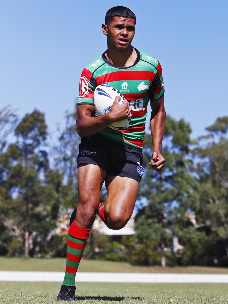 Rabbitohs SG Ball flyer Tyrone Munro has the pace to make him a standout in the competition. Picture: Sam Ruttyn