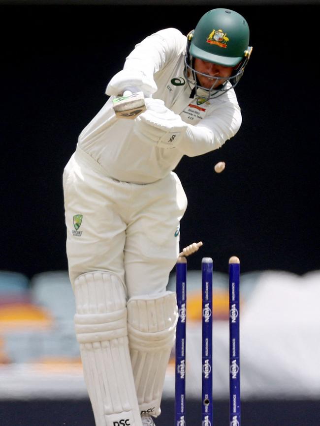 Khawaja has struggled in a major way. (Photo by DAVID GRAY / AFP)