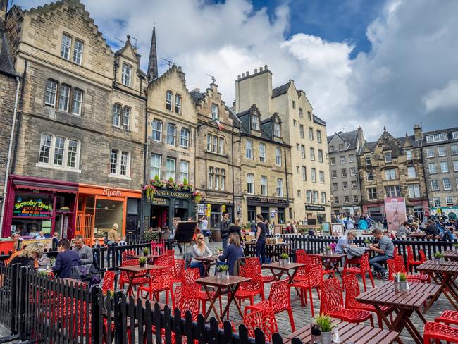 The Grassmarket area in the Old Town.