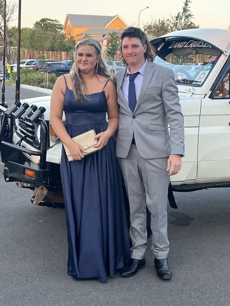 Ian Staib and Gemma Phillips at the Aldridge State High School formal.