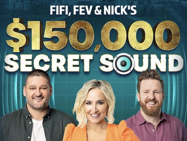 Fifi, Fev and Nick have increased their secret sound prize to $150,000. Picture: Supplied