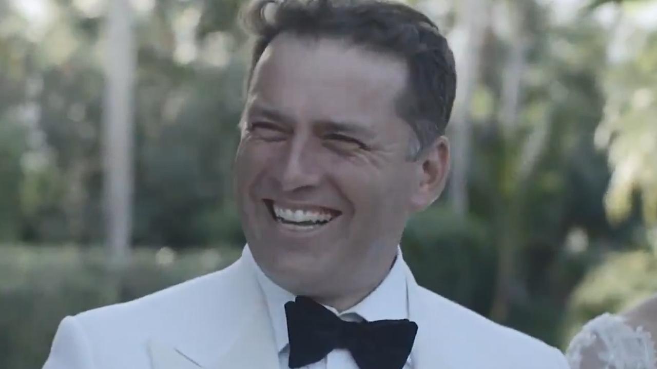 Karl Stefanovic and Jasmine Yarbrough wedding in Cabo. Picture: The Today Show 