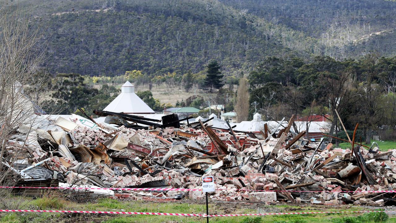 Buildings at the Willow Court complex that have been demolished after a recent fire. Derwent Valley Gazette. Picture: NIKKI DAVIS-JONES