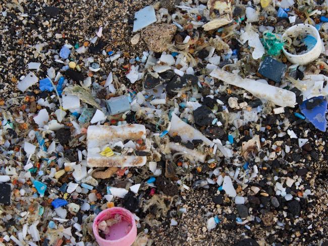 A photo of Kamilo Beach in Hawaii which is known for its accumulation of plastic debris from the Great Pacific Garbage Patch. Picture: Tim Silverwood.