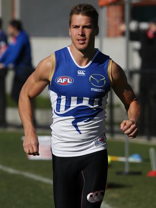 Andrew Swallow was ruled out with concussion. Picture: Wayne Ludbey