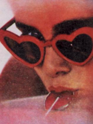 Actor Sue Lyon on poster advertising 1960s film 