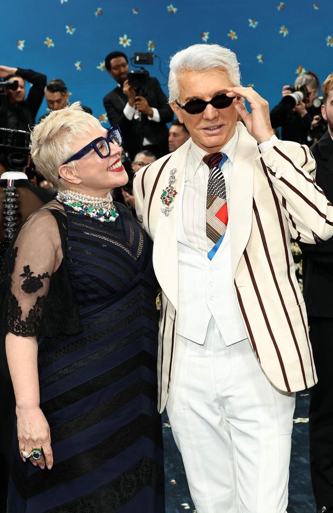 Catherine Martin and Baz Luhrmann attend the 2025 Met Gala. Picture: Getty Images