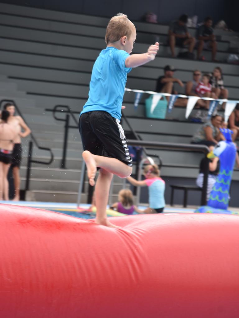 PARTY TIME: There were plenty of splatters and splashes at Dalby's pool party on Saturday.