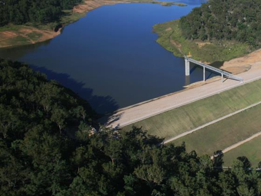 Aerial image of Shannon Creek Dam.