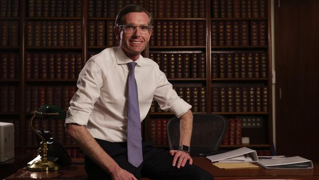 Dominic Perrottet after being sworn in as NSW Premier this week. Picture: Justin Lloyd