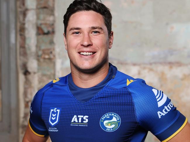 The Daily Telegraph 10.2..2025 Eels Mitch Moses.  The 2025 NRL Telstra Premiership Media Launch. Player representatives from all 17 NRL Clubs.  Picture: Rohan Kelly