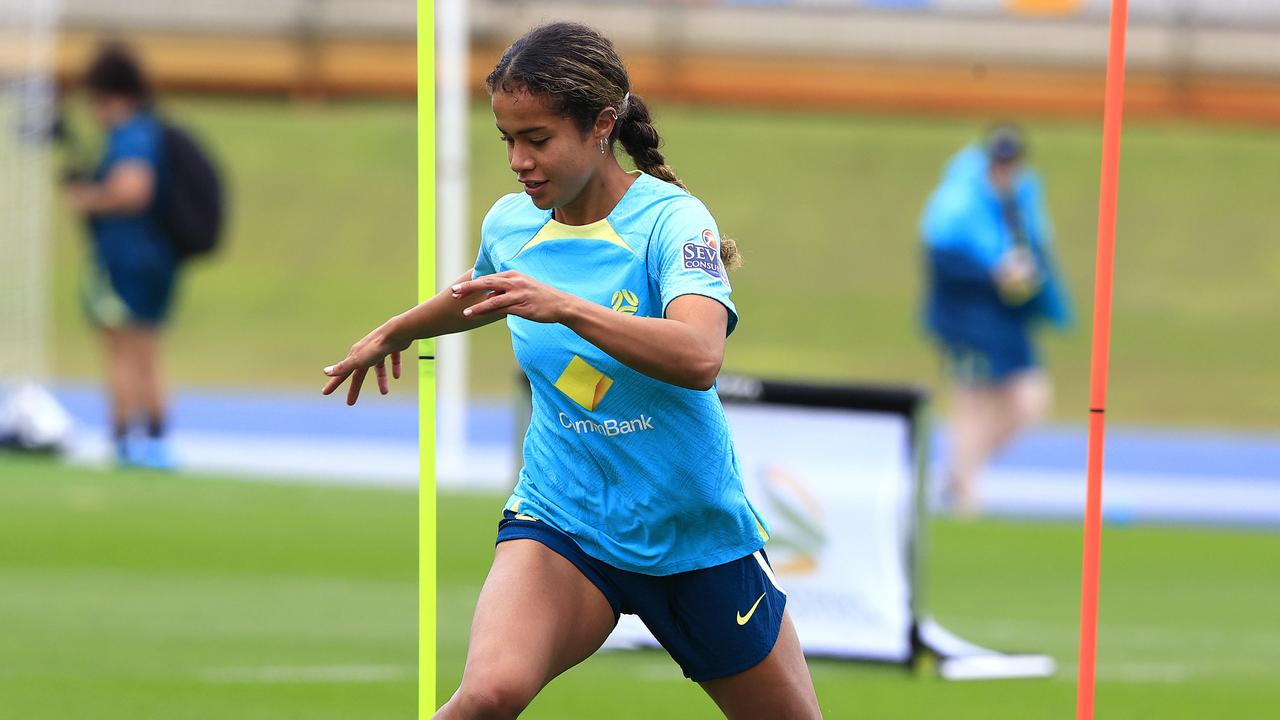 Mary Fowler suffered a concussion injury in training on Tuesday. Photo: Adam Head