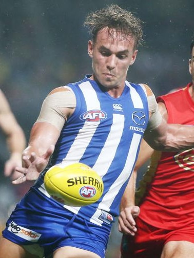 Ryan Clarke in action for North Melbourne. Picture: Brendan Radke