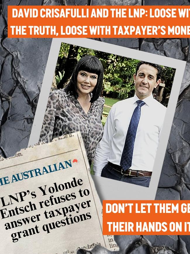 Labor’s new negative campaign targeting LNP Cairns candidate Yolonde Entsch. Picture: Supplied