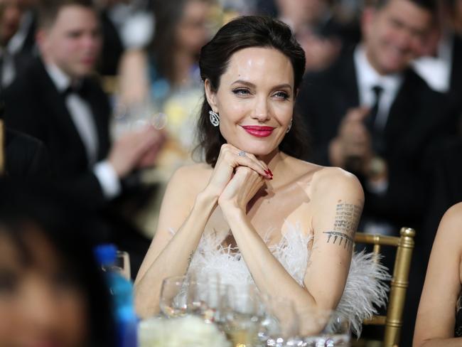 Angelina Jolie attends The 23rd Annual Critics’ Choice Awards at Barker Hangar on January 11, 2018 in Santa Monica, California. Picture: Getty