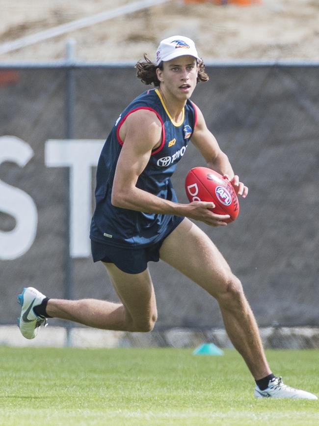 Will Hamill training with the Adelaide Crows.