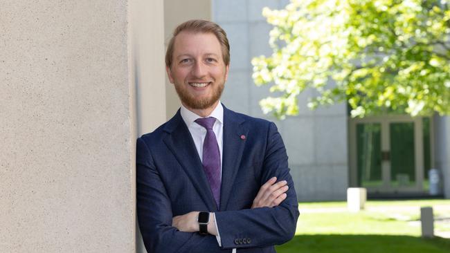 Senator James Paterson at Parliament House in Canberra. Picture: NCA NewsWire / Gary Ramage