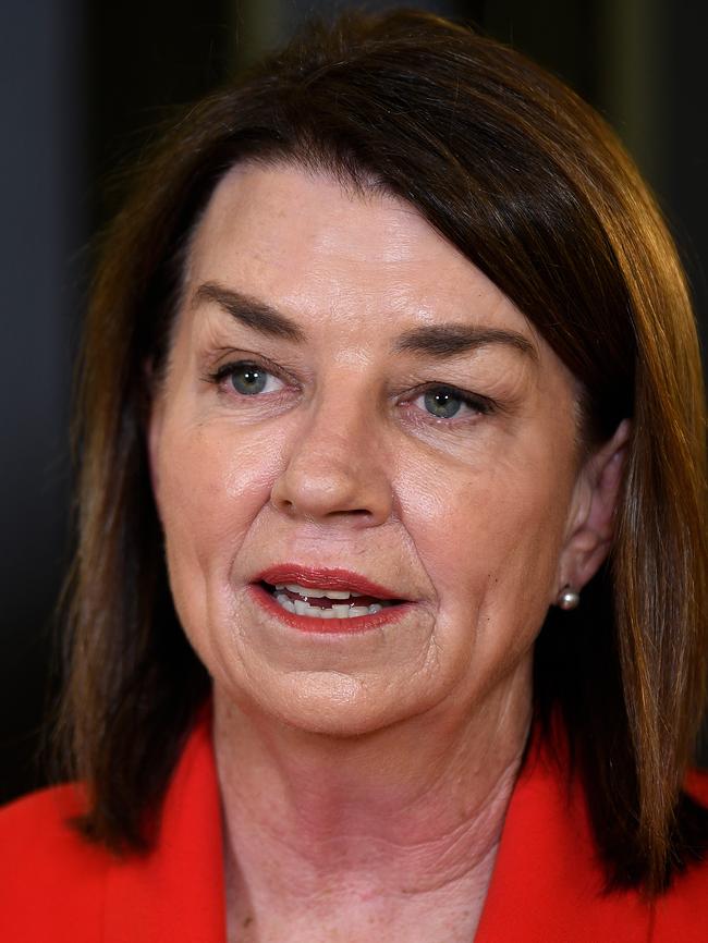 Australian Banking Association chief Anna Bligh says more transfers to crypto exchanges are being blocked. Picture: AAP Image/Bianca De Marchi