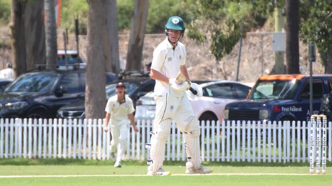 Brisbane Boys College’s Blake Armstrong in round 2 at Oakman Park.