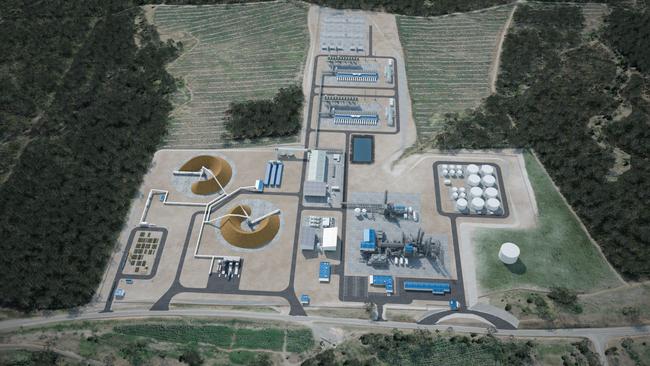 An artists impression of what the proposed HIF eFuel Plant at Surrey Hills in the state's North-West could look like. Picture: Supplied.